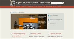 Desktop Screenshot of lignesdeprofilage.com