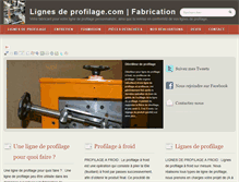 Tablet Screenshot of lignesdeprofilage.com